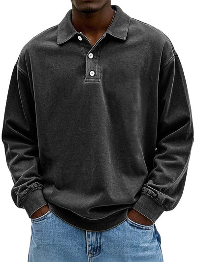 Lennart™ | Casual Men's Long Sleeve Polo