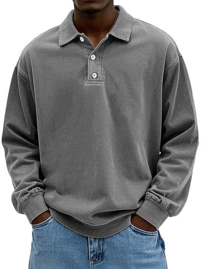 Lennart™ | Casual Men's Long Sleeve Polo