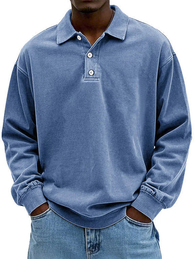 Lennart™ | Casual Men's Long Sleeve Polo