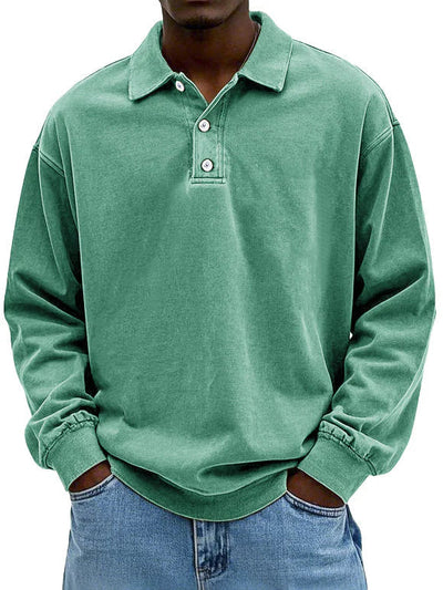 Lennart™ | Casual Men's Long Sleeve Polo