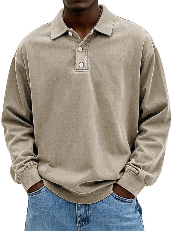 Lennart™ | Casual Men's Long Sleeve Polo