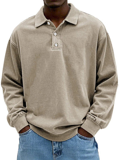 Lennart™ | Casual Men's Long Sleeve Polo