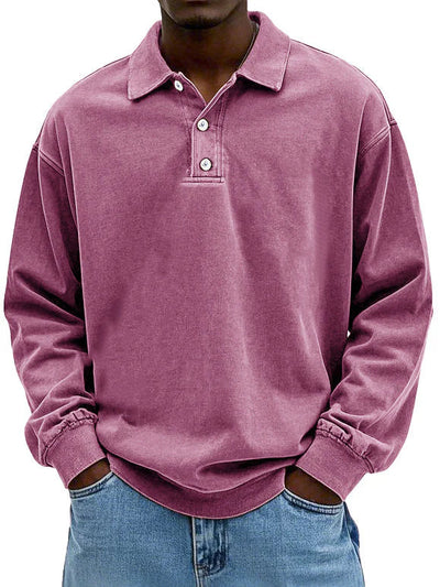 Lennart™ | Casual Men's Long Sleeve Polo