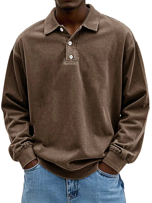 Lennart™ | Casual Men's Long Sleeve Polo