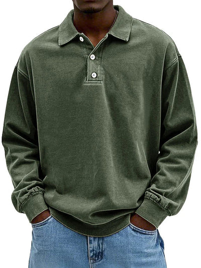 Lennart™ | Casual Men's Long Sleeve Polo