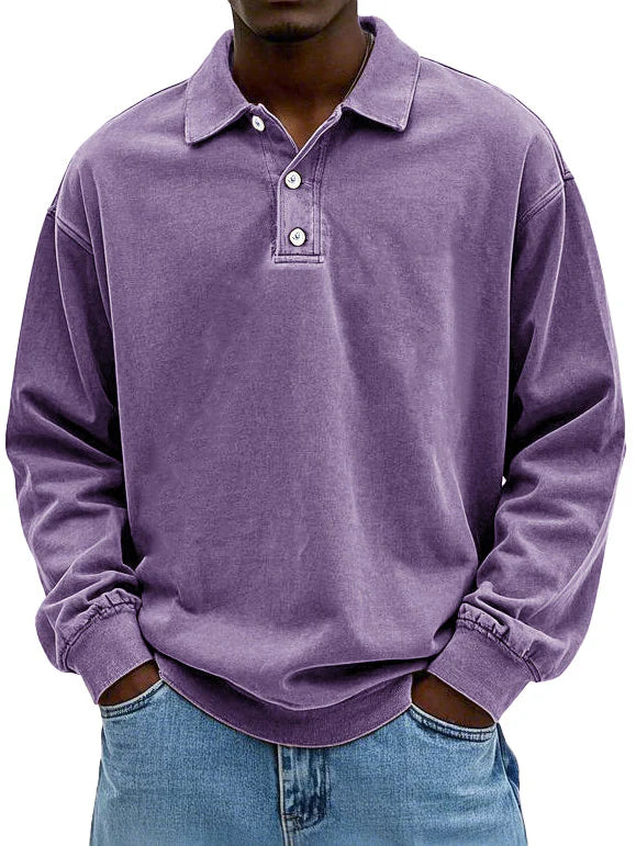 Lennart™ | Casual Men's Long Sleeve Polo