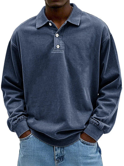 Lennart™ | Casual Men's Long Sleeve Polo