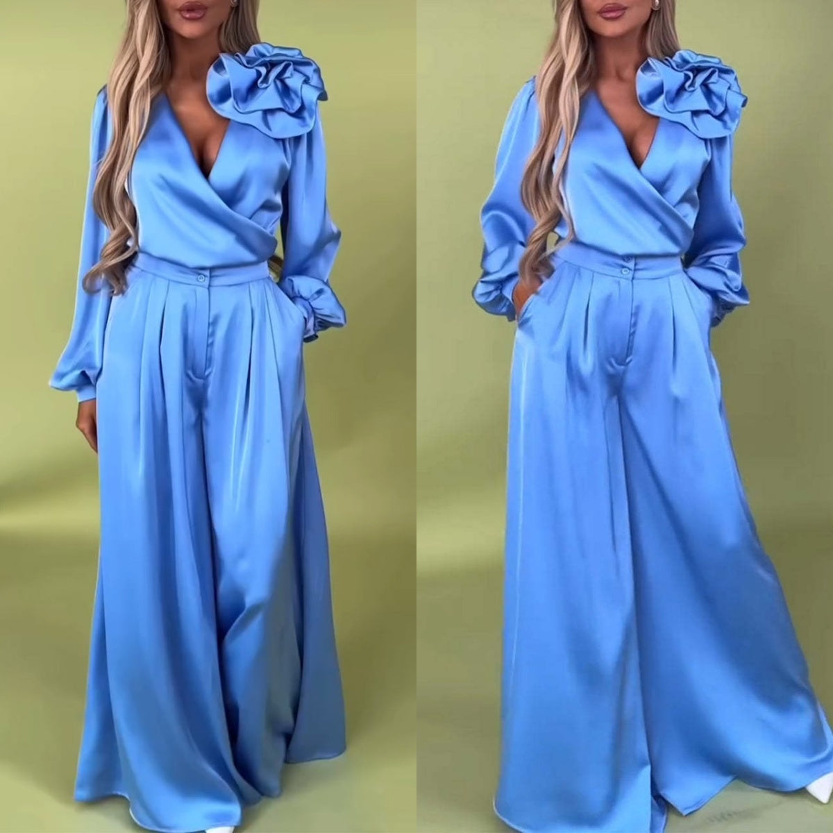 Elegant Jumpsuit with Flower