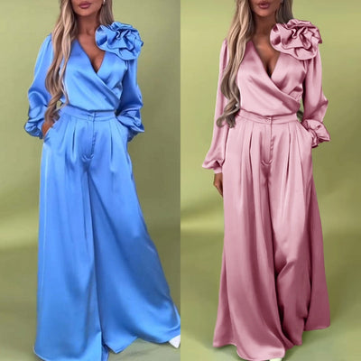 Elegant Jumpsuit with Flower
