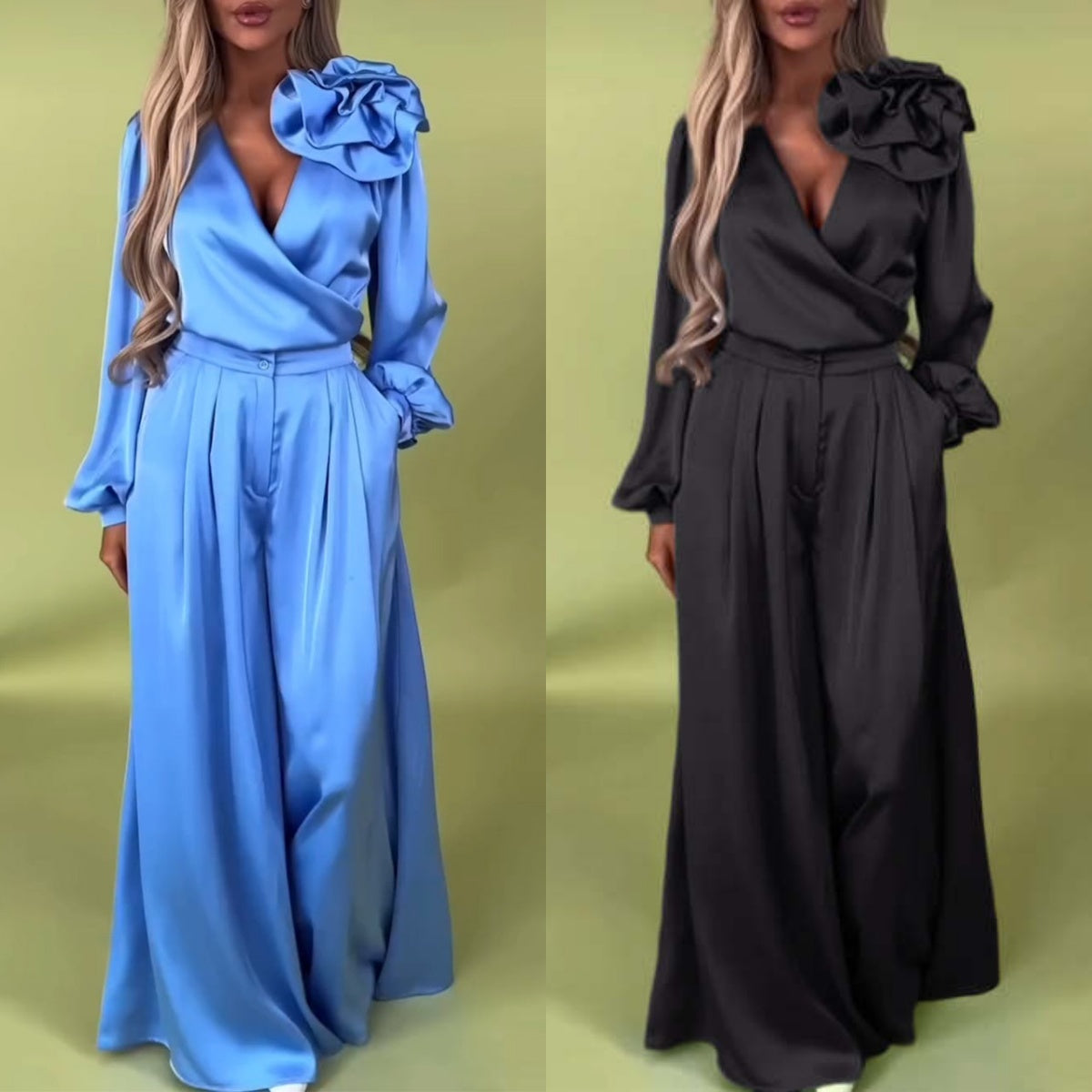 Elegant Jumpsuit with Flower